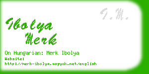 ibolya merk business card